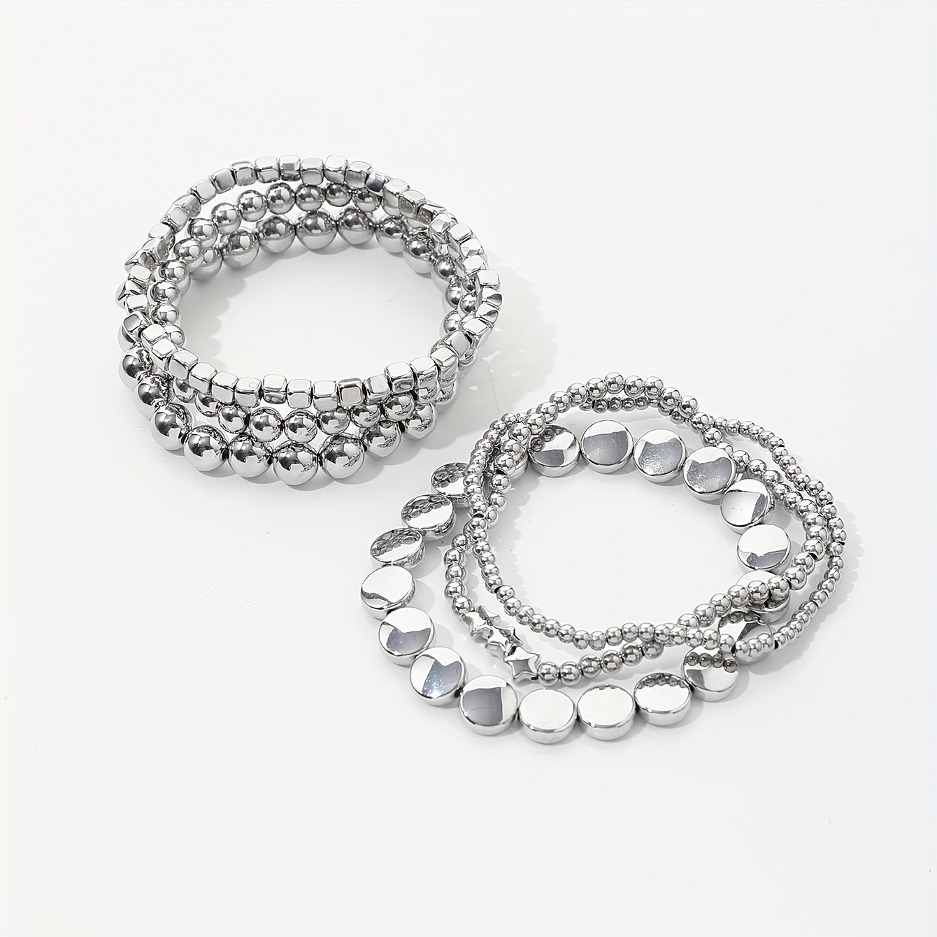 CCB Plastic Beaded Bracelet Set with Starlight Surface Bead Combination Kit